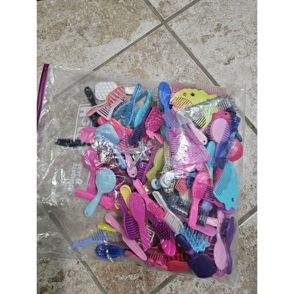 Barbie and Various Vintage and Current Doll Hair Brushes Combs 86 Total Lot - Picture 4 of 5